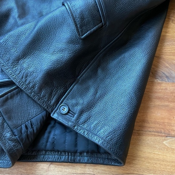 Vintage London Fog Leather Car Coat Jacket - Picture 7 of 14